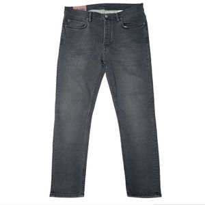 Acne Studios Bla Konst Stockholm River Black Gray Relaxed Slim Fit Jeans 32
